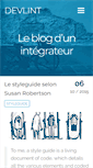 Mobile Screenshot of devlint.fr