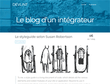 Tablet Screenshot of devlint.fr